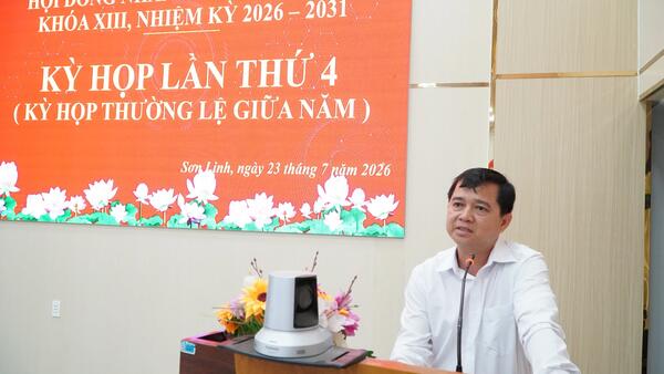 HĐND XÃ SƠN LINH TỔ CHỨC KỲ HỌP THỨ 4, KHÓA XIII, NHIỆM KỲ 2026 – 2031