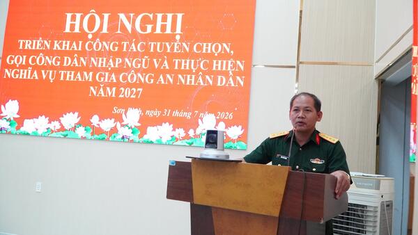 UBND XÃ SƠN LINH TRIỂN KHAI CÔNG TÁC TUYỂN CHỌN, GỌI CÔNG DÂN NHẬP NGŨ VÀ THỰC HIỆN NGHĨA VỤ THAM GIA CÔNG AN NHÂN DÂN NĂM 2027
