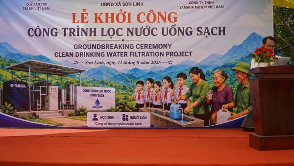 XÃ SƠN LINH KHỞI CÔNG XÂY DỰNG HỆ THỐNG NƯỚC UỐNG TINH KHIẾT CHO CỘNG ĐỒNG